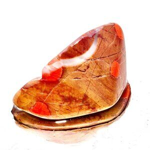 Morgan Hill Poppy Jasper Orbs Tumbled Polished Bright Colorful Orange Red 7g